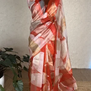 Tissue organza silk Red KLB-N64