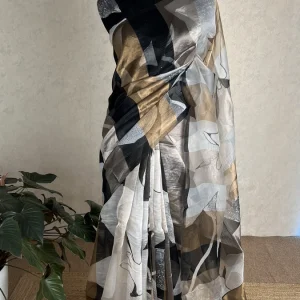 Tissue organza silk black KLB-N64