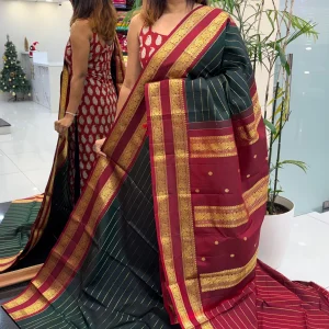 VINTAGE KANCHIPURAM DARK GREEN HKA-D115