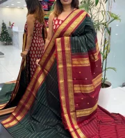 VINTAGE KANCHIPURAM DARK GREEN HKA-D115