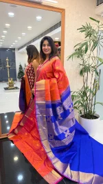 Vintage kanjipuram Orange Pink MSA-D118