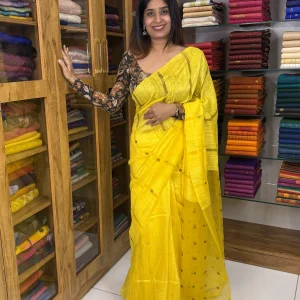 Gini Matka Muslin Yellow :SLLK-N380