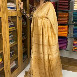 Gini Matka Muslin Golden Cream :SLLK-N380