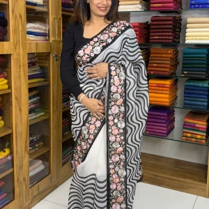 Kora Organza Black :KBB-D105