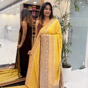 Banarasi Georgette Yellow MWG88