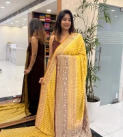Banarasi Georgette Yellow MWG88