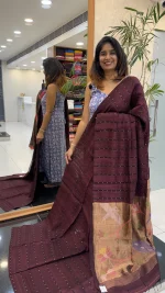 Pure Matka Muslin Wine : SDK-D68