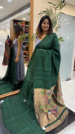 Pure Matka Muslin Green : SDK-D68