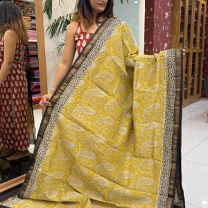 Maheswari Cotton Silk Yellow
