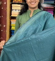 Semi Tussar green bls