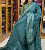 Semi Tussar Saree Green: SWK53J