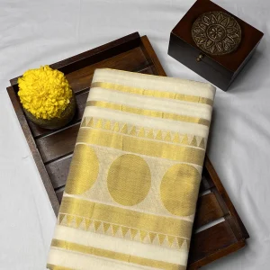 kerala-saree Polka dot RKB011F