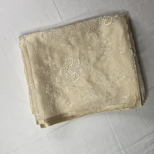 Fancy Kota Saree Peach Off-White : ALK17J