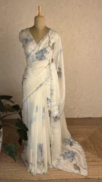 Designer Organza Saree: ISK30F