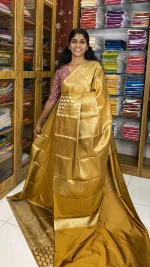 Semi Silk Greenish Mustard