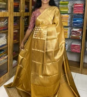 Semi Silk Greenish Mustard