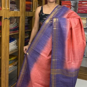 Semi Tussar Pink and Lavender :SBM57