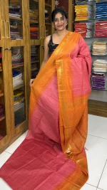 Semi Tussar Pink and orange:SBM57