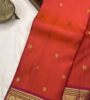 Kanchipuram Pure Silk Pinkish Peach : SVSA-195J