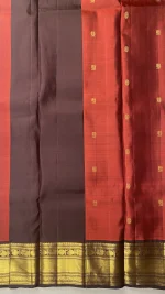 Kanchipuram Pure Silk Brick Red- KVK215MY