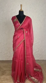 Designer Organza Rani Pink ALK-D100