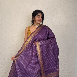 Semi Tussar Purple SB47JY