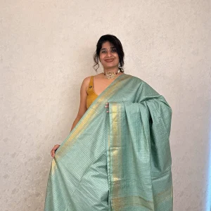 Semi Tussar Sage Green SB47JY